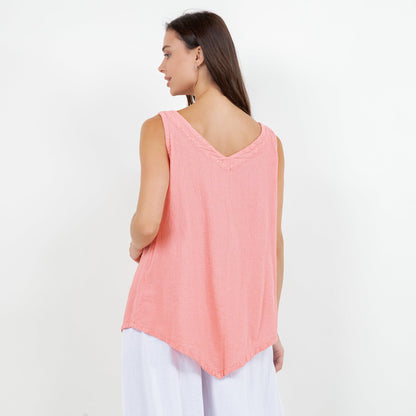 Women's 100% Cotton Gauze Dominica Tank Top in L/XL view 21 - Women Top 100 Clothing Brands In Usa