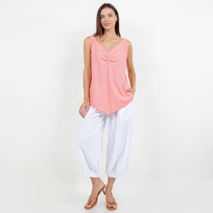Women's 100% Cotton Gauze Dominica Tank Top in S/M view 14 - Women Top 100 Clothing Brands In Usa