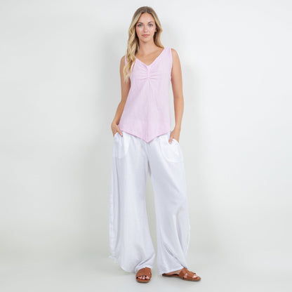Women's 100% Cotton Gauze Dominica Tank Top in S/M view 4 - Women Top 100 Clothing Brands In Usa