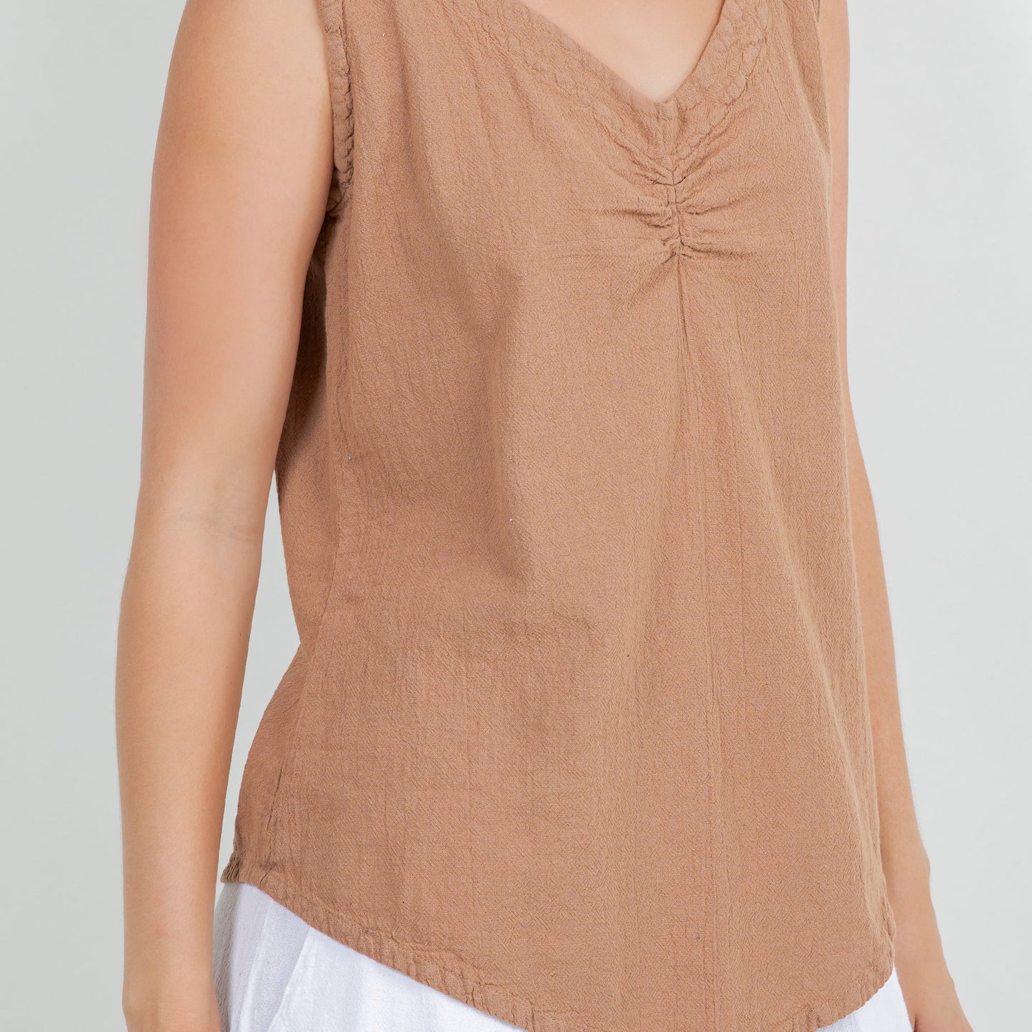 Women's 100% Cotton Gauze Dominica Tank Top in S/M view 9 - Women Top 100 Clothing Brands In Usa