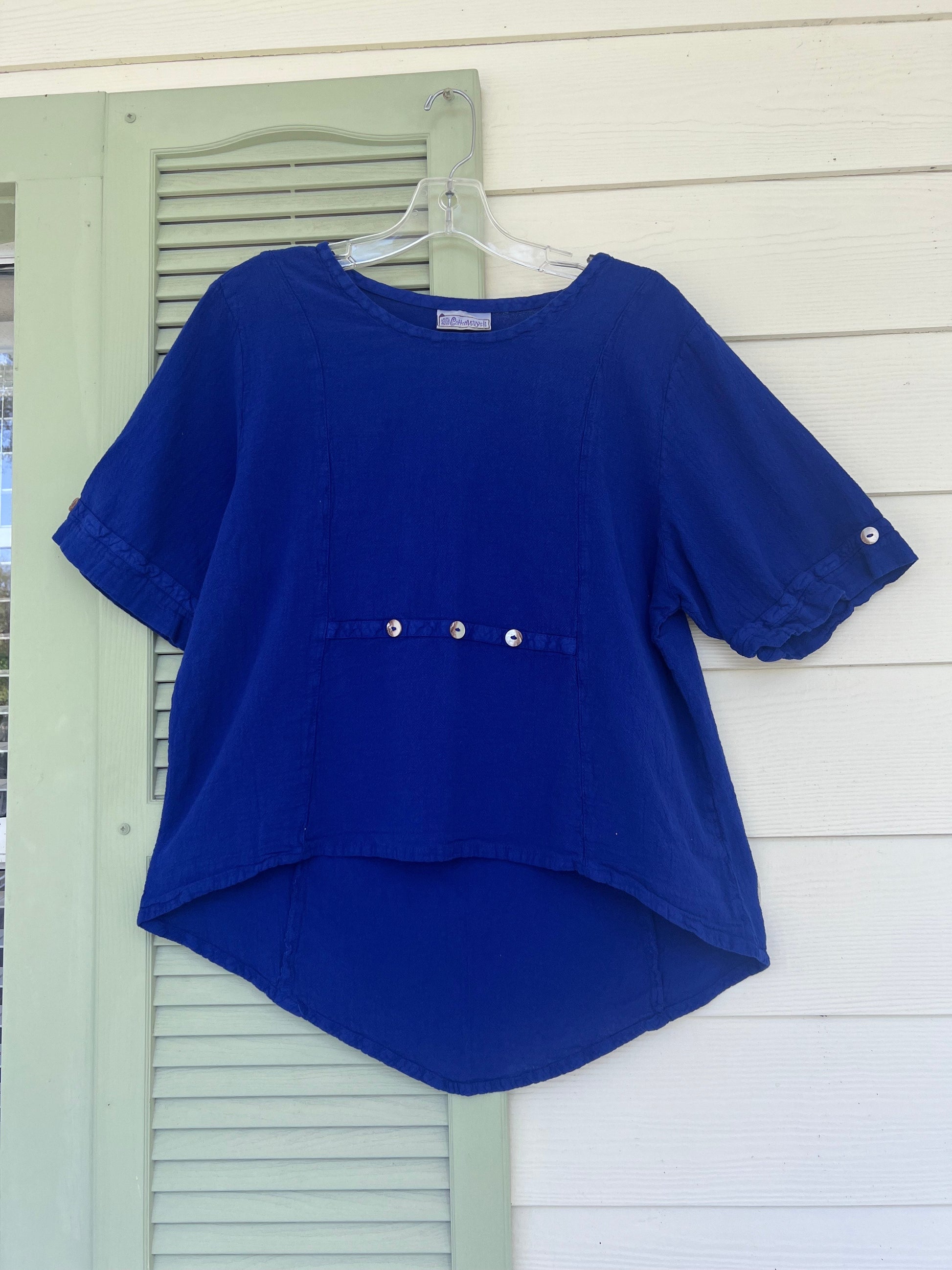 Women's 100% Cotton Gauze Kira Top in Ivory view 9 - Women Top 100 Clothing Brands In Usa