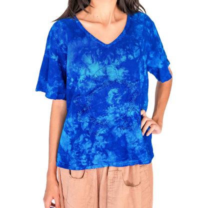 Women's 100% Cotton Gauze Turtle Top in Peach Pink view 22 - Women Top 100 Clothing Brands In Usa