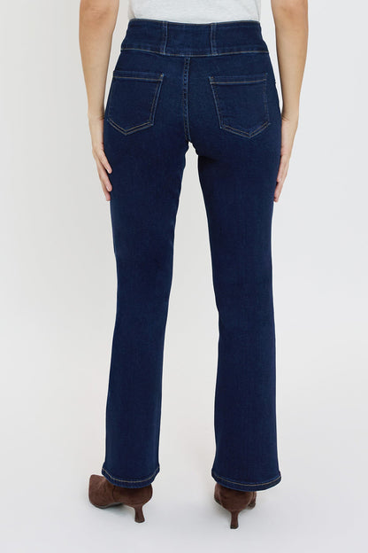 Women's 3-button Premium Stretch Bootcut Jeans view 13 - Comfort Stretch - Women'S Button Jeans (bottom)
