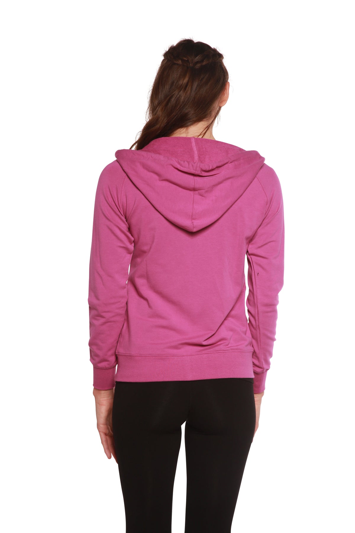 Women's Bamboo French Terry Zip Hooded Sweatshirt - MeeeShop Women's Fashion