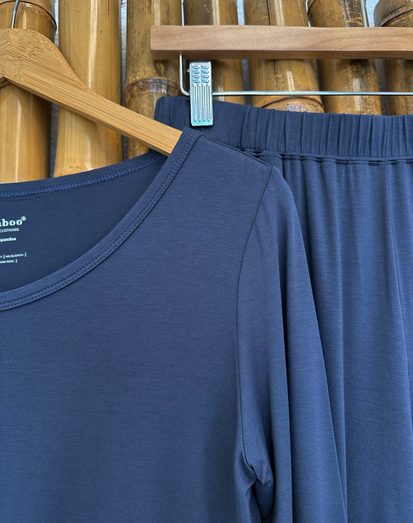 Women's Bamboo Lounge Long Sleeve T-shirt in Large view 7 - Womens Bamboo Shirts (top)