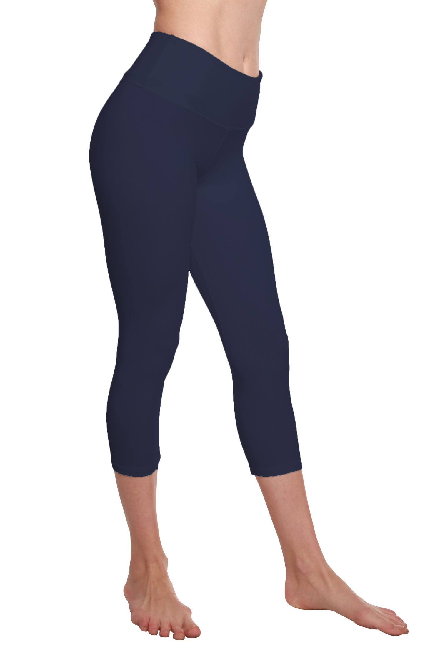 Women's Bamboo Viscose/cotton Capri Style Leggings in Medium - Womens Bamboo Leggings With Pockets (bottom)