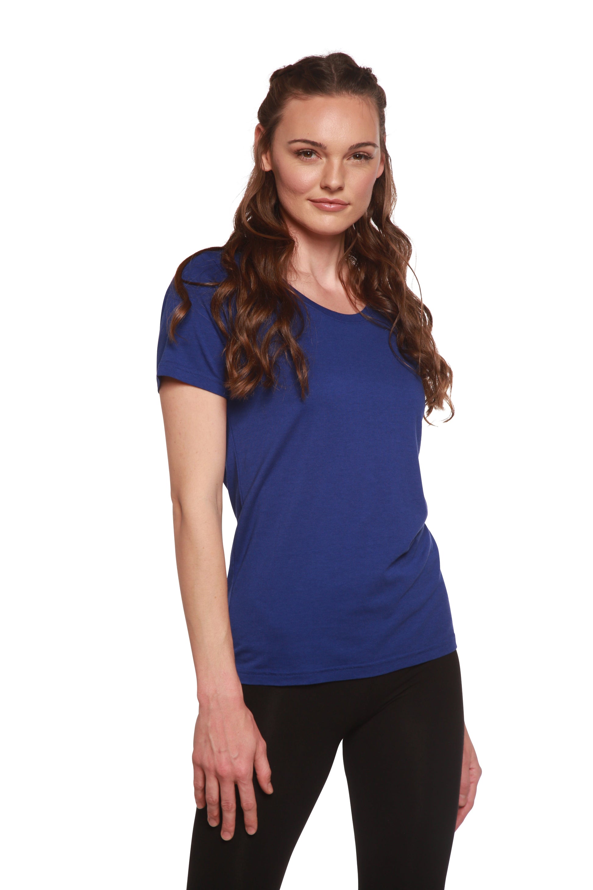 Women's Bamboo/cotton Short Sleeve Scoop Neck T-shirt in Extra Large view 3 - Women'S Bamboo Cotton Shirts (top)