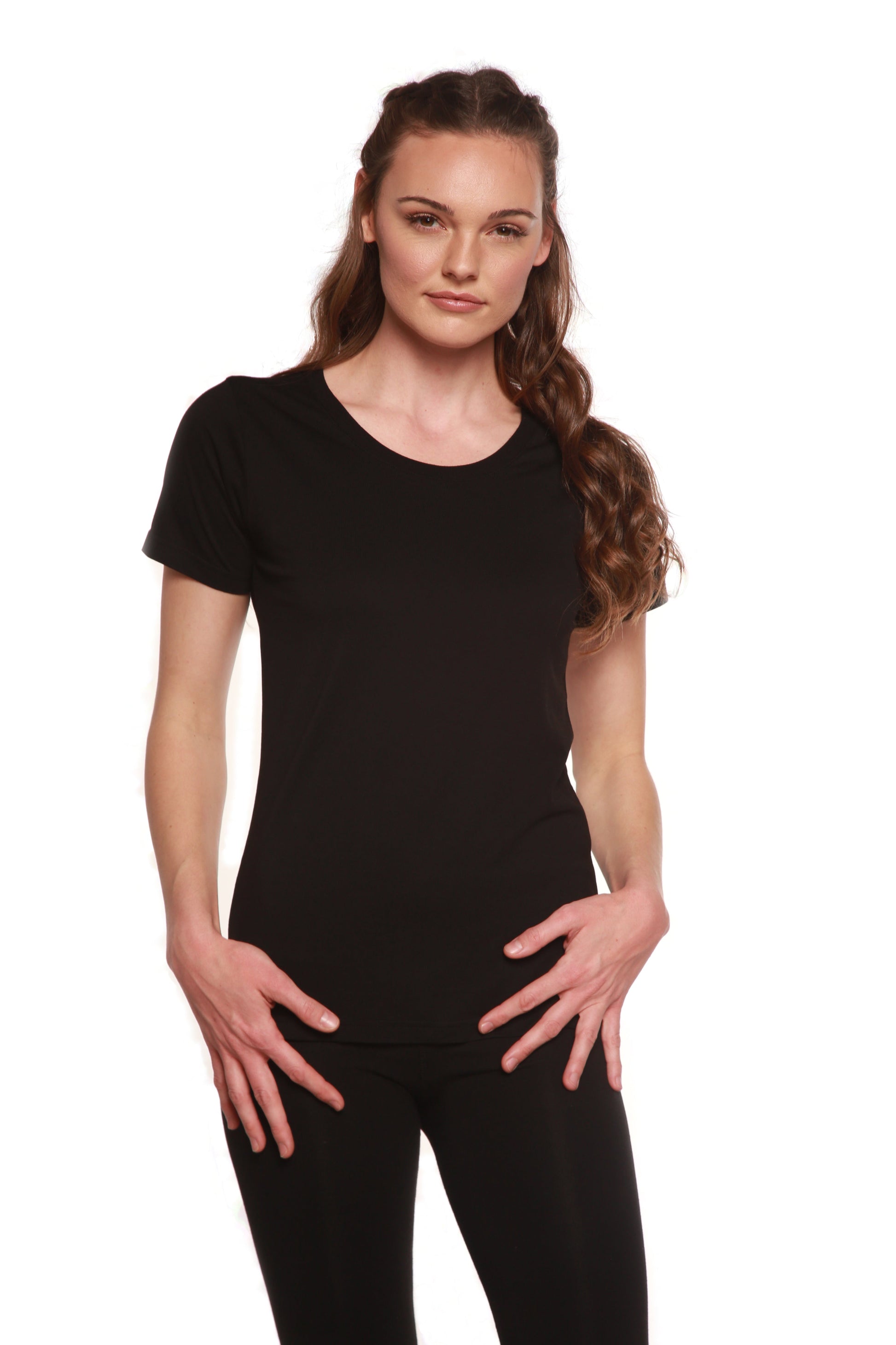 Women's Bamboo/cotton Short Sleeve Scoop Neck T-shirt in XX-Large view 5 - Women'S Bamboo Cotton Shirts (top)