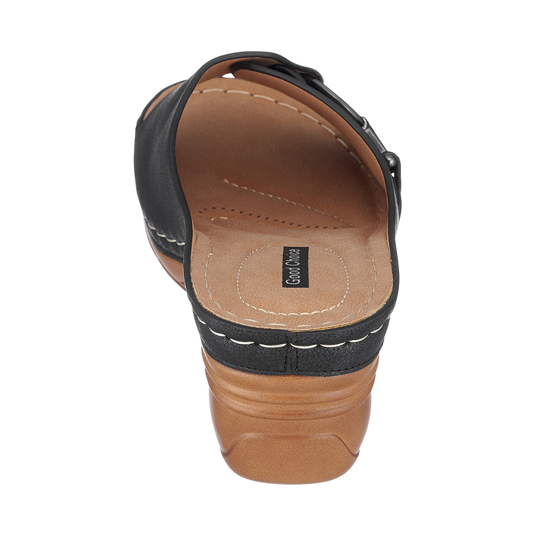 Women's Bay Black Wedge Sandals Black view 3 (shoe) - women's bay sandals, women bay sandal price in ba - shop at us.meeeshop
