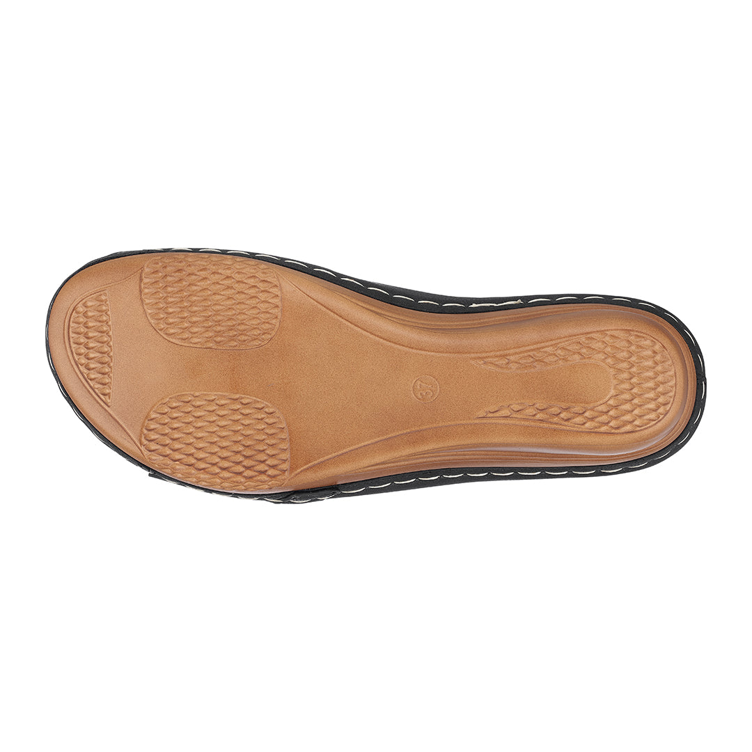 Women's Bay Black Wedge Sandals Black view 5 (shoe) - women's bay sandals, women bay sandal price in ba - shop at us.meeeshop