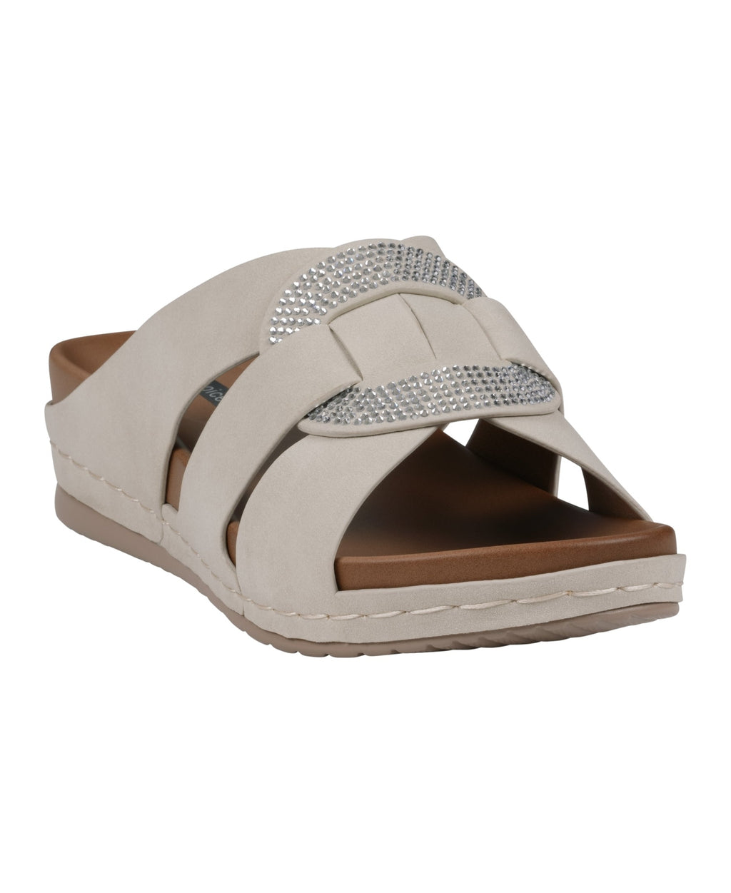 Women's Betsy Nude Embellished Comfort Sandals Nude (shoe) - women's betsy shoes, women's betsy johnson - shop at us.meeeshop