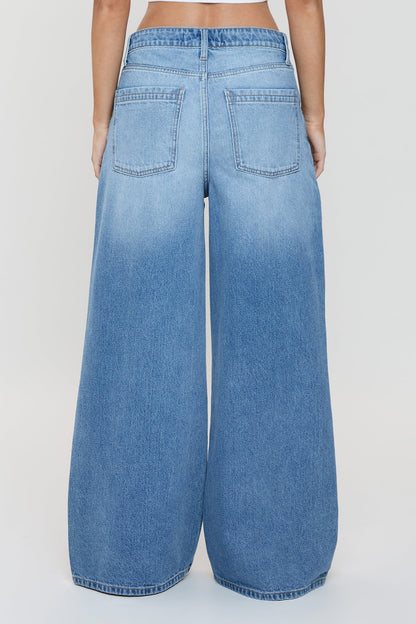 Women's Billie Baggy Wide Leg Jeans in M Medium Blue view 5 - Women'S Billie Jeans (bottom)