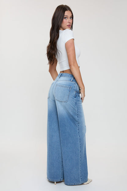 Women's Billie Baggy Wide Leg Jeans in M Medium Blue view 7 - Women'S Billie Jeans (bottom)