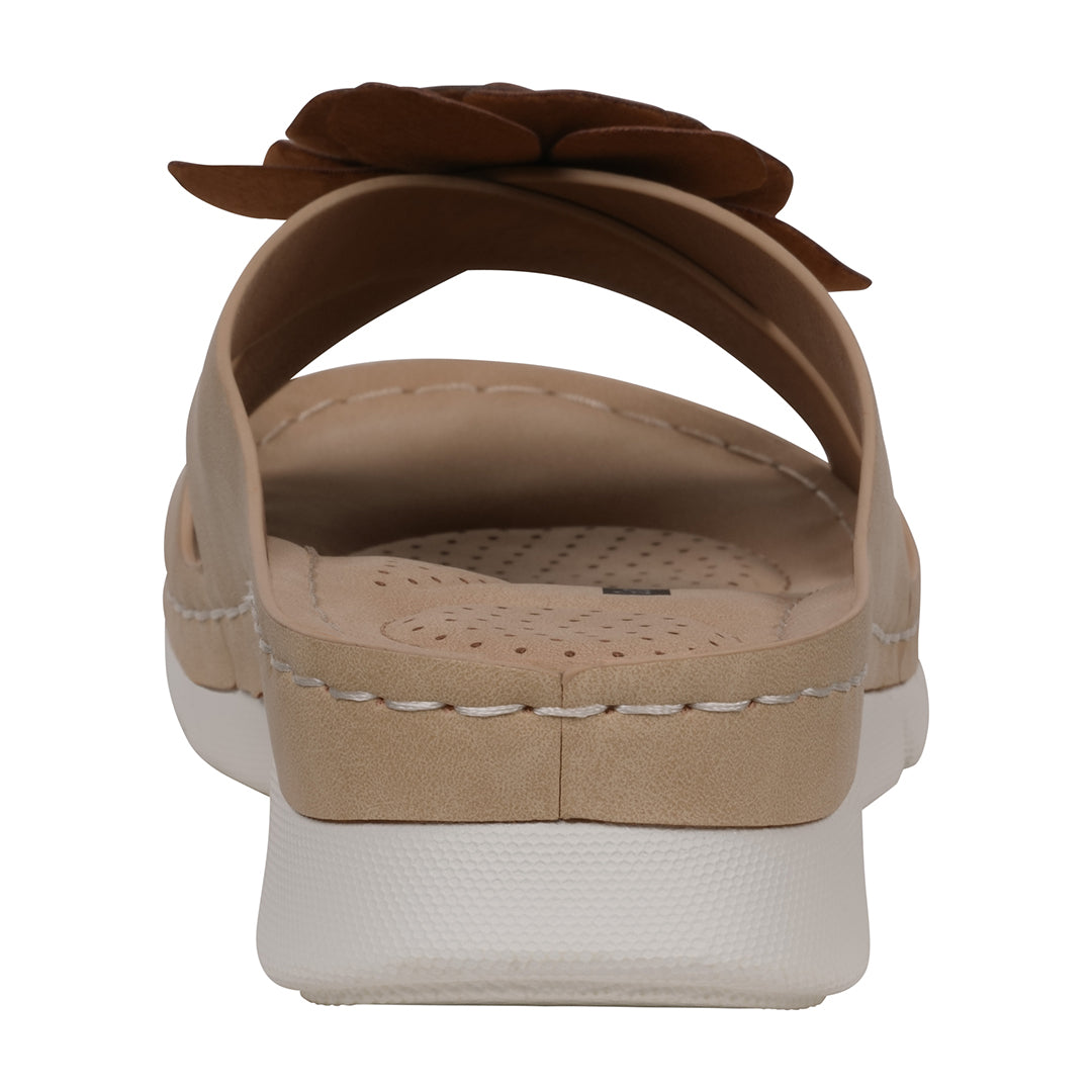 Women's Claire Tan Cushioned Footbed Sandals Tan view 4 (shoe) - women's claire shoes, marie claire wom - shop at us.meeeshop
