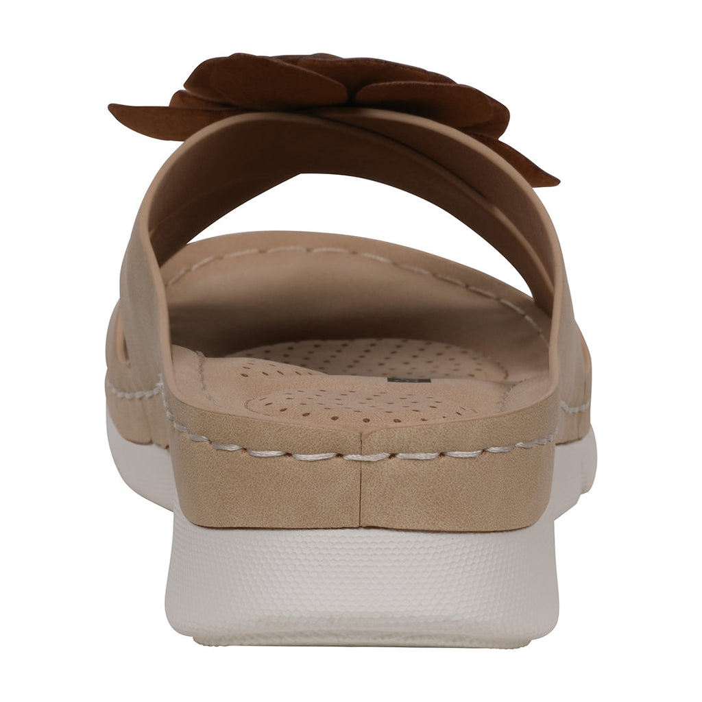 Women's Claire Tan Cushioned Footbed Sandals Tan view 4 (shoe) - women's claire shoes, marie claire wom - shop at us.meeeshop