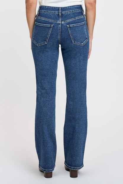 Women's Contour V-front Bootcut Jeans in P Deep Sky Blue Rips view 5 - Women'S Contour Pants (bottom)