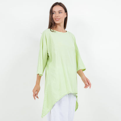 Women's Cotton Gauze Angela Top in Ivory view 9 - Womens Cotton Tops