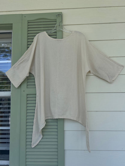 Women's Cotton Gauze Angela Top in Peacock view 16 - Womens Cotton Tops
