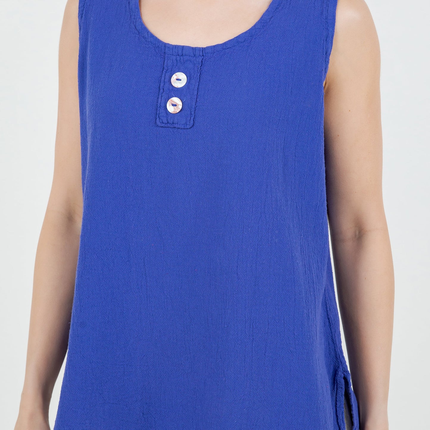 Women's Cotton Gauze Anne Top in Lime Frost/ Size OSFM view 13 - Womens Cotton Tops