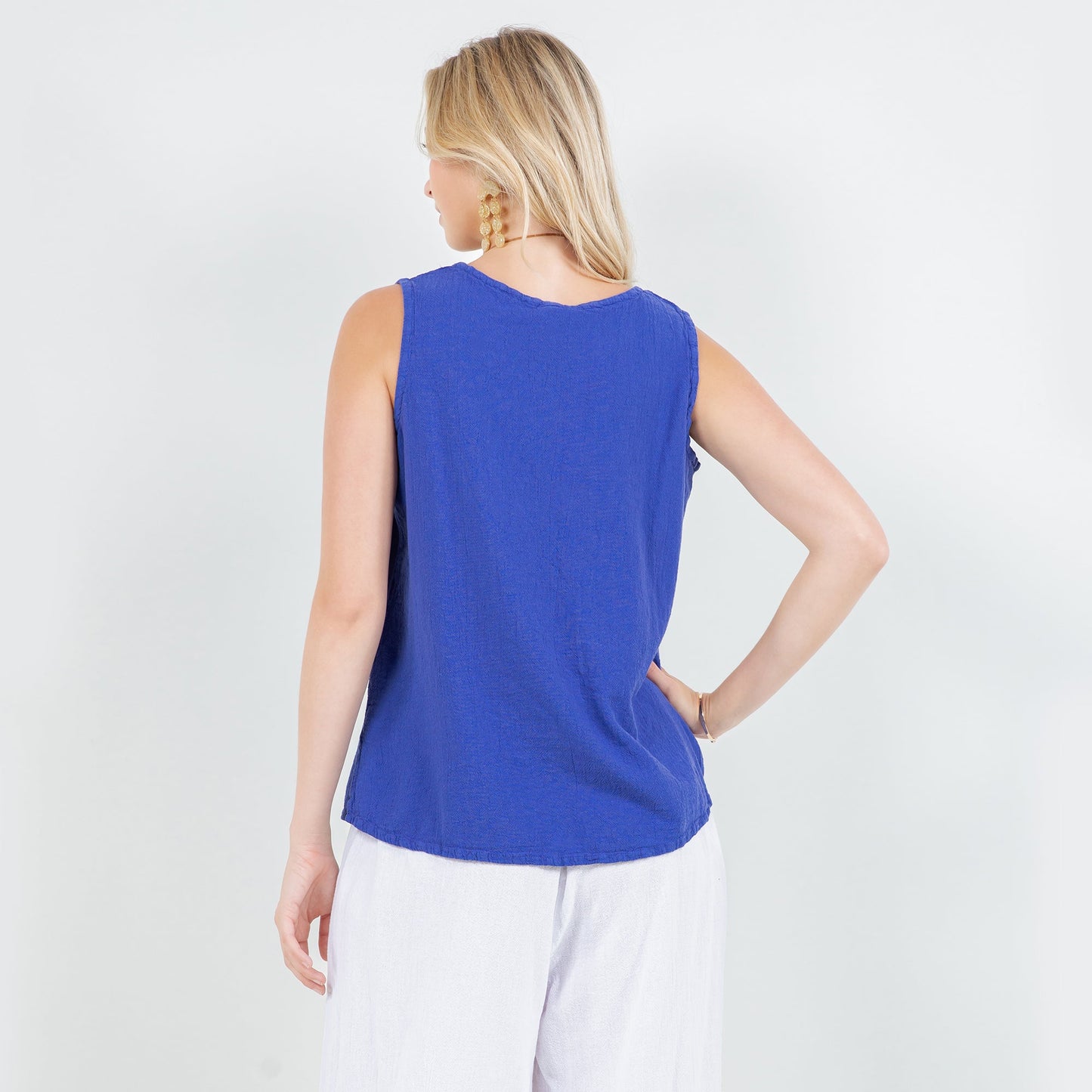 Women's Cotton Gauze Anne Top in Sangria/ Size OSFM view 22 - Womens Cotton Tops