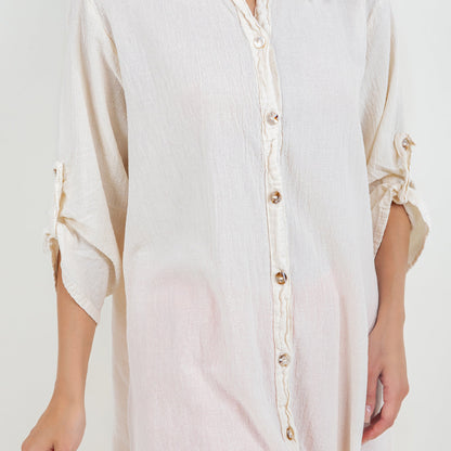 Women's Cotton Gauze Chris Tunic view 27 - Womens Cotton Tunics (top)