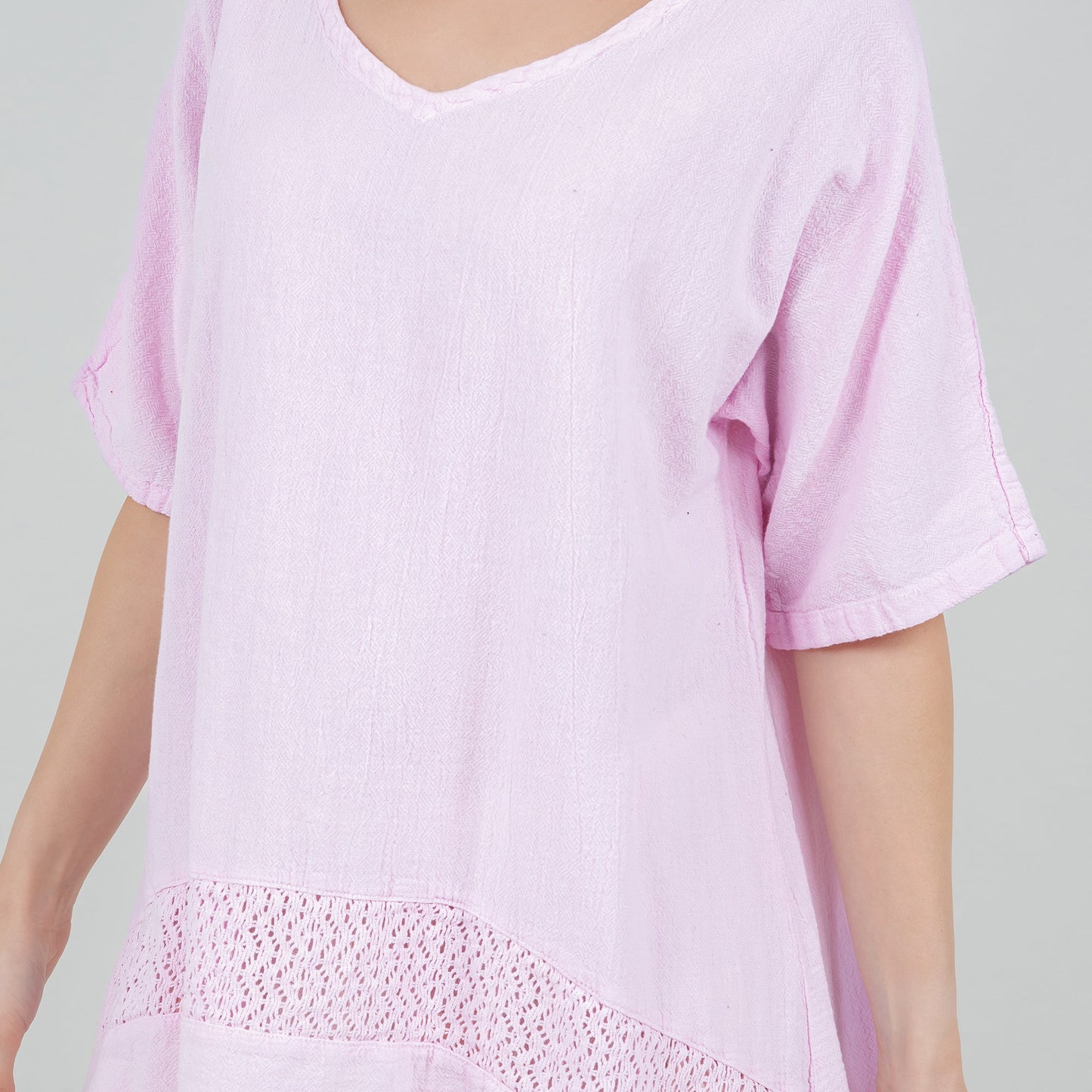 Women's Cotton Gauze Cynthia Top in Black/ Size OSFM view 4 - Womens Cotton Tops