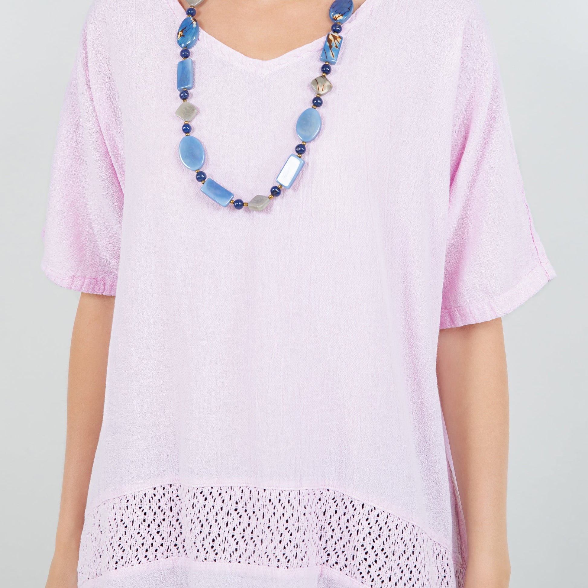 Women's Cotton Gauze Cynthia Top in Coffee Bean/ Size OSFM view 6 - Womens Cotton Tops
