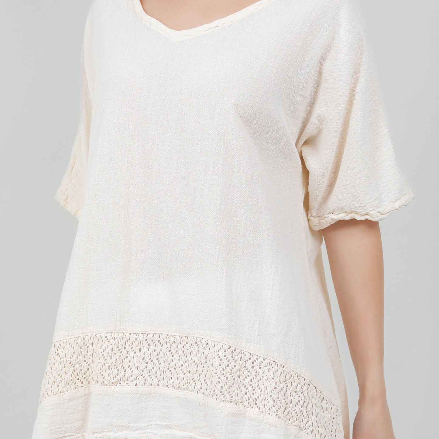 Women's Cotton Gauze Cynthia Top in Olive/ Size OSFM view 15 - Womens Cotton Tops