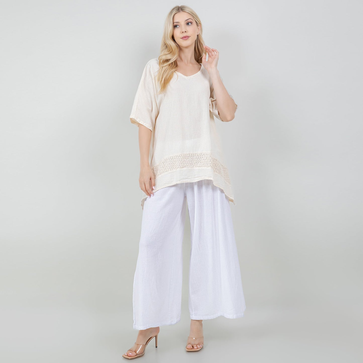 Women's Cotton Gauze Cynthia Top in Peacock/ Size OSFM view 17 - Womens Cotton Tops