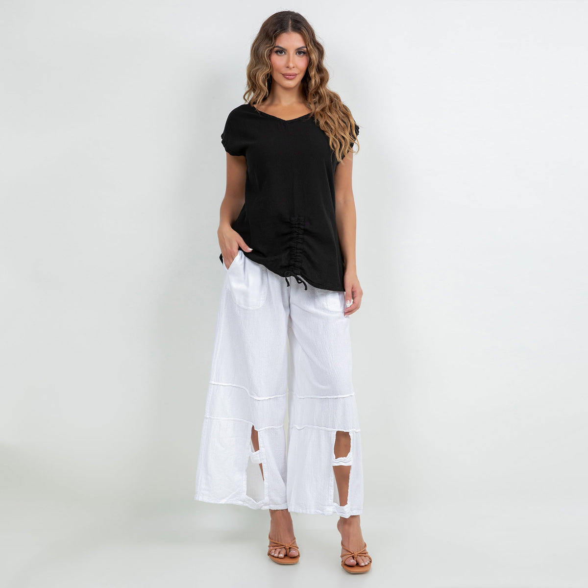 Women's Cotton Gauze One Size Camie Top - MeeeShop Women's Fashion