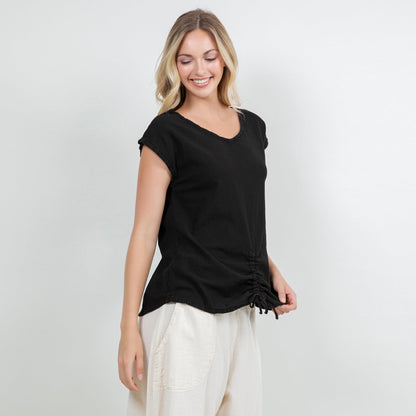 Women's Cotton Gauze One Size Camie Top in Island view 10 - Womens Cotton Tops