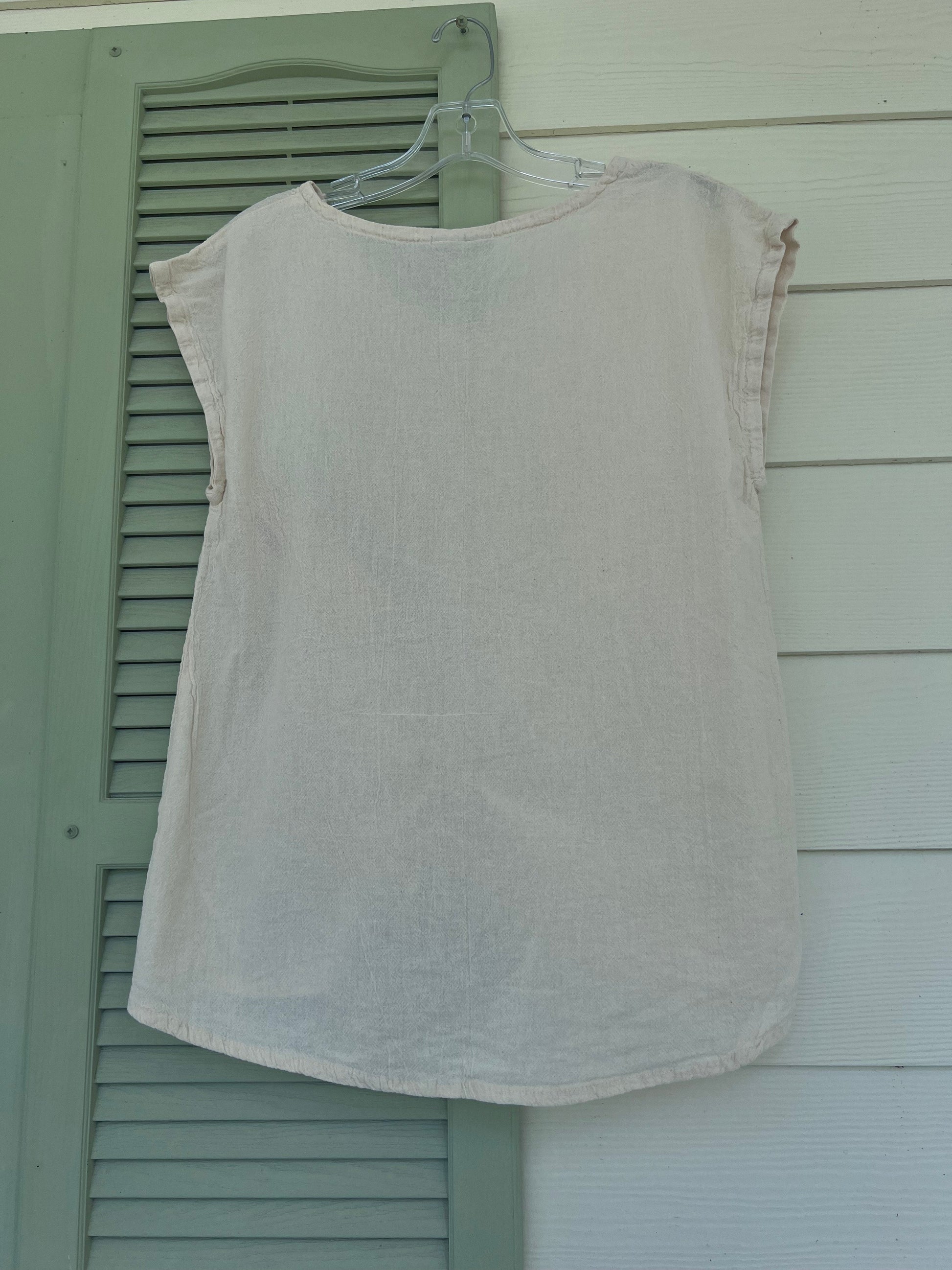Women's Cotton Gauze One Size Camie Top in Sage view 18 - Womens Cotton Tops