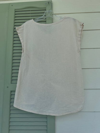 Women's Cotton Gauze One Size Camie Top in Sage view 18 - Womens Cotton Tops