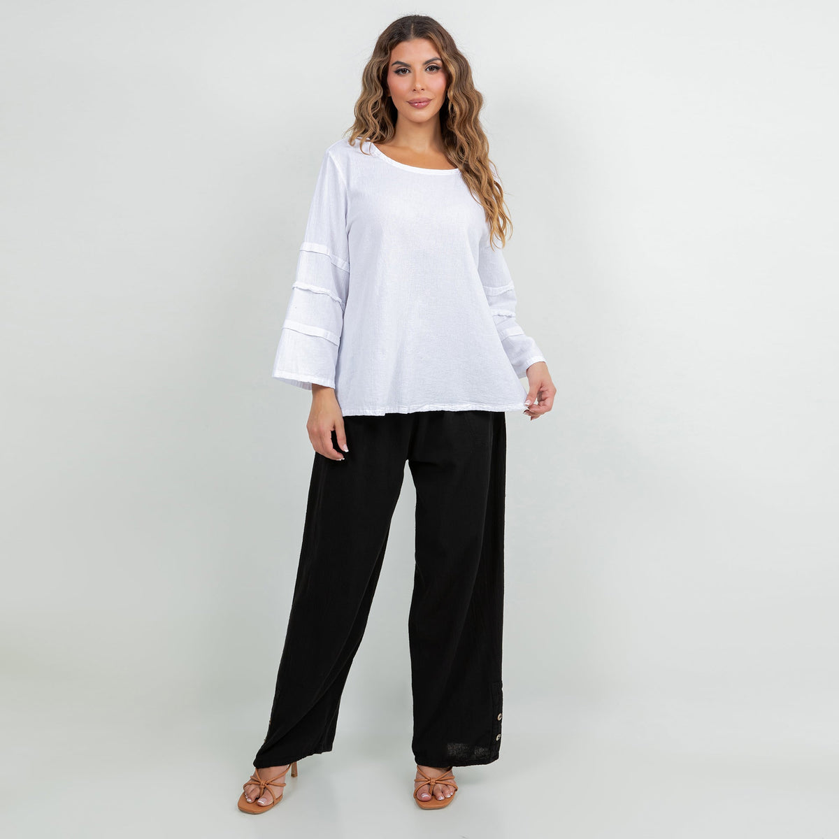 Women's Cotton Gauze Sabrina Top - MeeeShop Women's Fashion