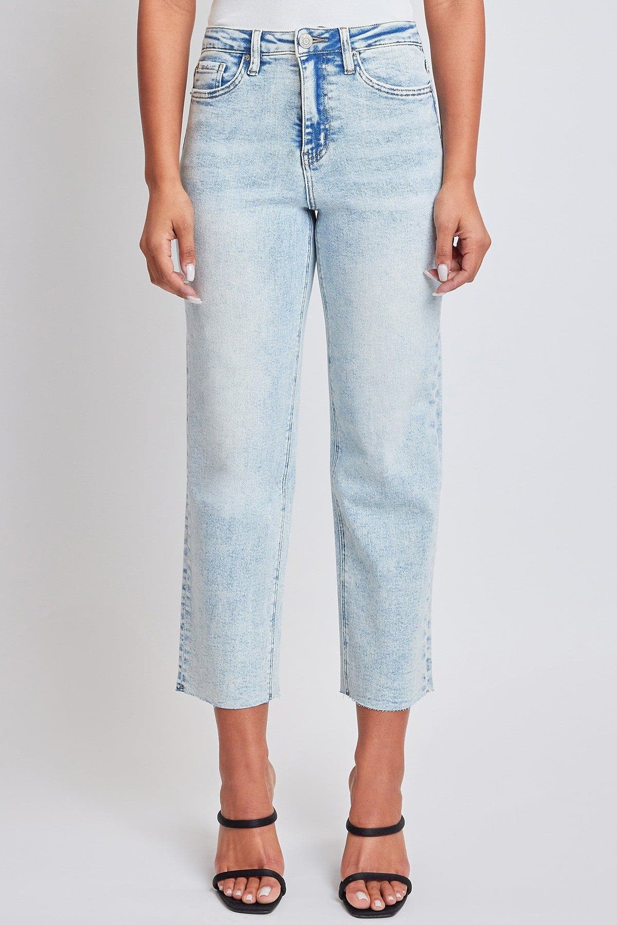 Women's Cropped Straight Jeans in J Faded Blue view 4 - Womens Cropped Jeans Petite (bottom)