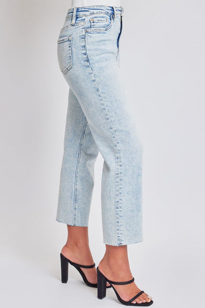 Women's Cropped Straight Jeans in J Faded Blue view 5 - Womens Cropped Jeans Petite (bottom)