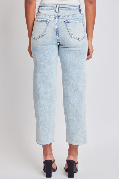 Women's Cropped Straight Jeans in J Faded Blue view 6 - Womens Cropped Jeans Petite (bottom)