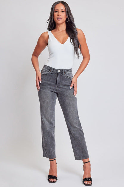 Women's Cropped Straight Jeans in J Faded Blue view 7 - Womens Cropped Jeans Petite (bottom)