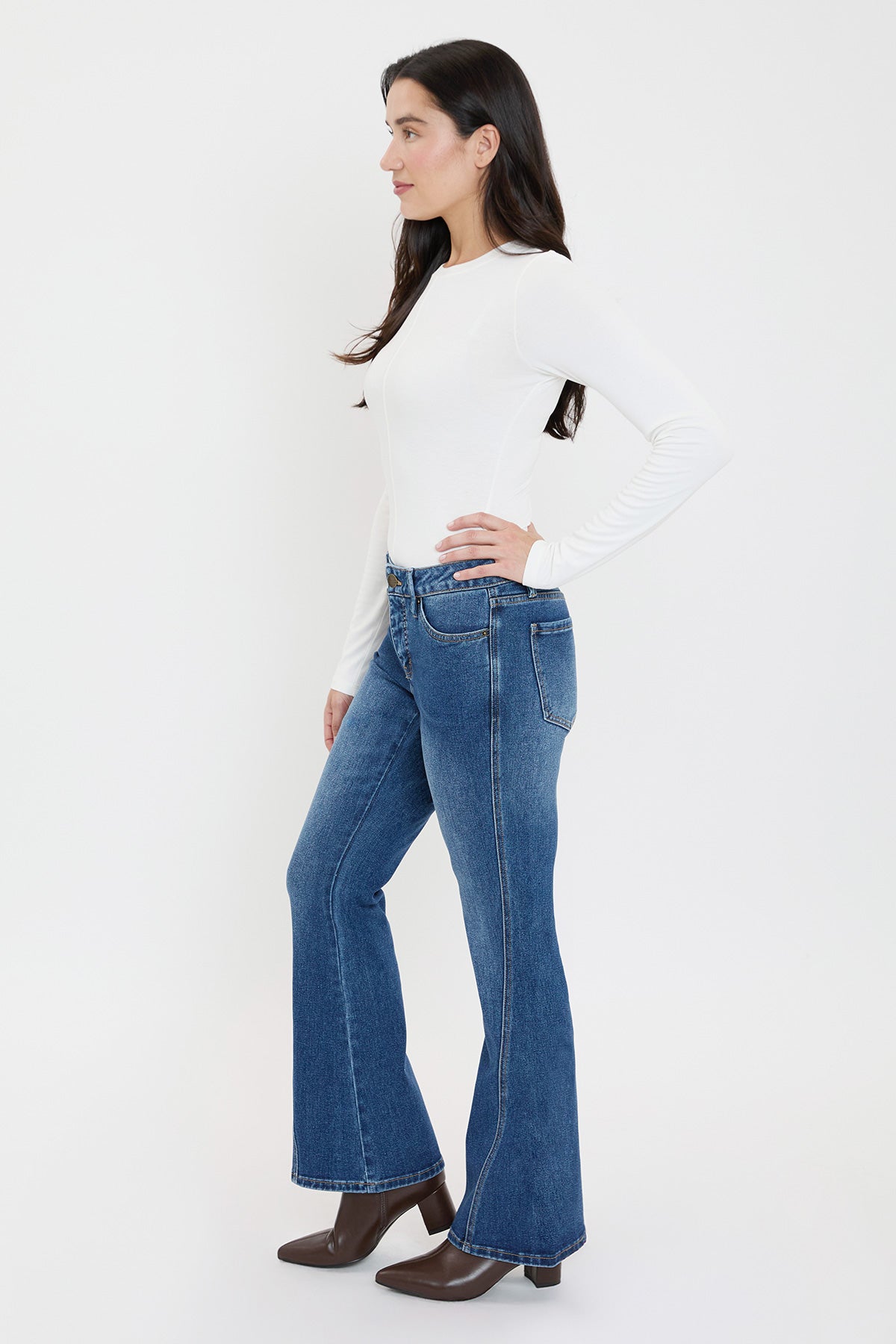 Women's Curve Seam Flare Jeans view 16 - Women'S Curve Jeans Brand (bottom)