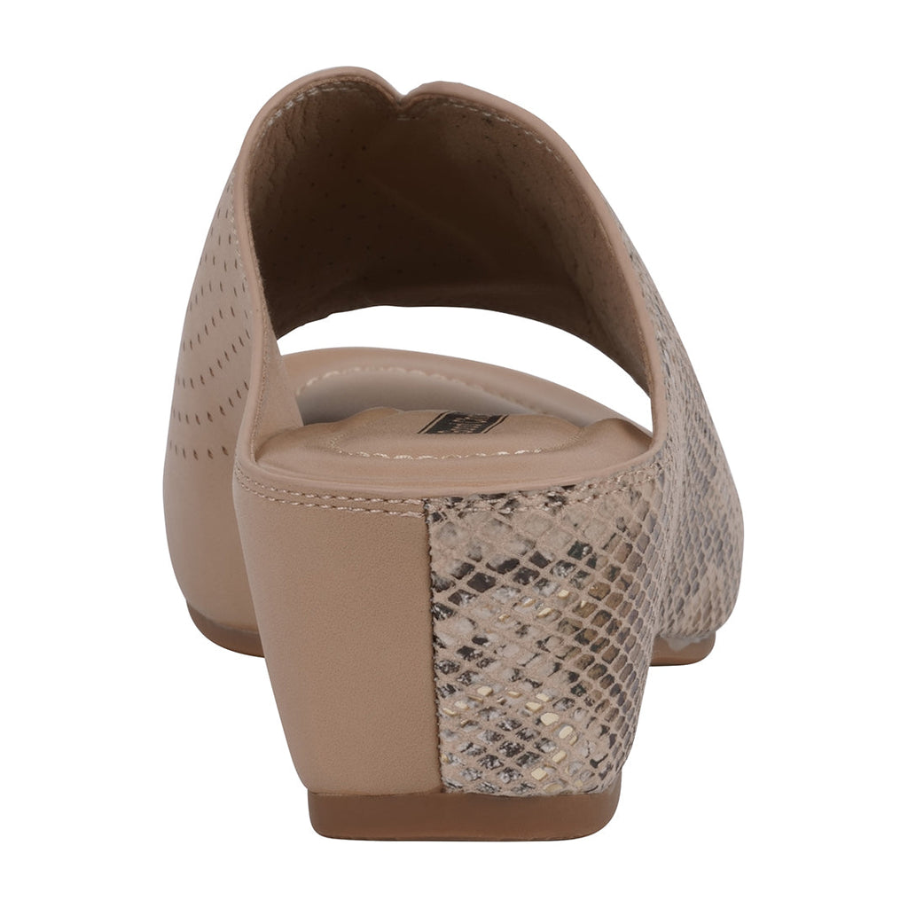 Women's Dacia Tan Snake-skin Wedge Sandals Tan view 2 (shoe) - wedge sandals, skin wedge sandals - shop at us.meeeshop