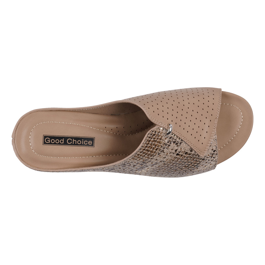 Women's Dacia Tan Snake-skin Wedge Sandals Tan view 7 (shoe) - wedge sandals, skin wedge sandals - shop at us.meeeshop