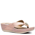 Women's Dafni Blush Wedge Sandals 6 (shoe) - daphne women's sandals, dafni sandals, women's dafni thong - shop at us.meeeshop