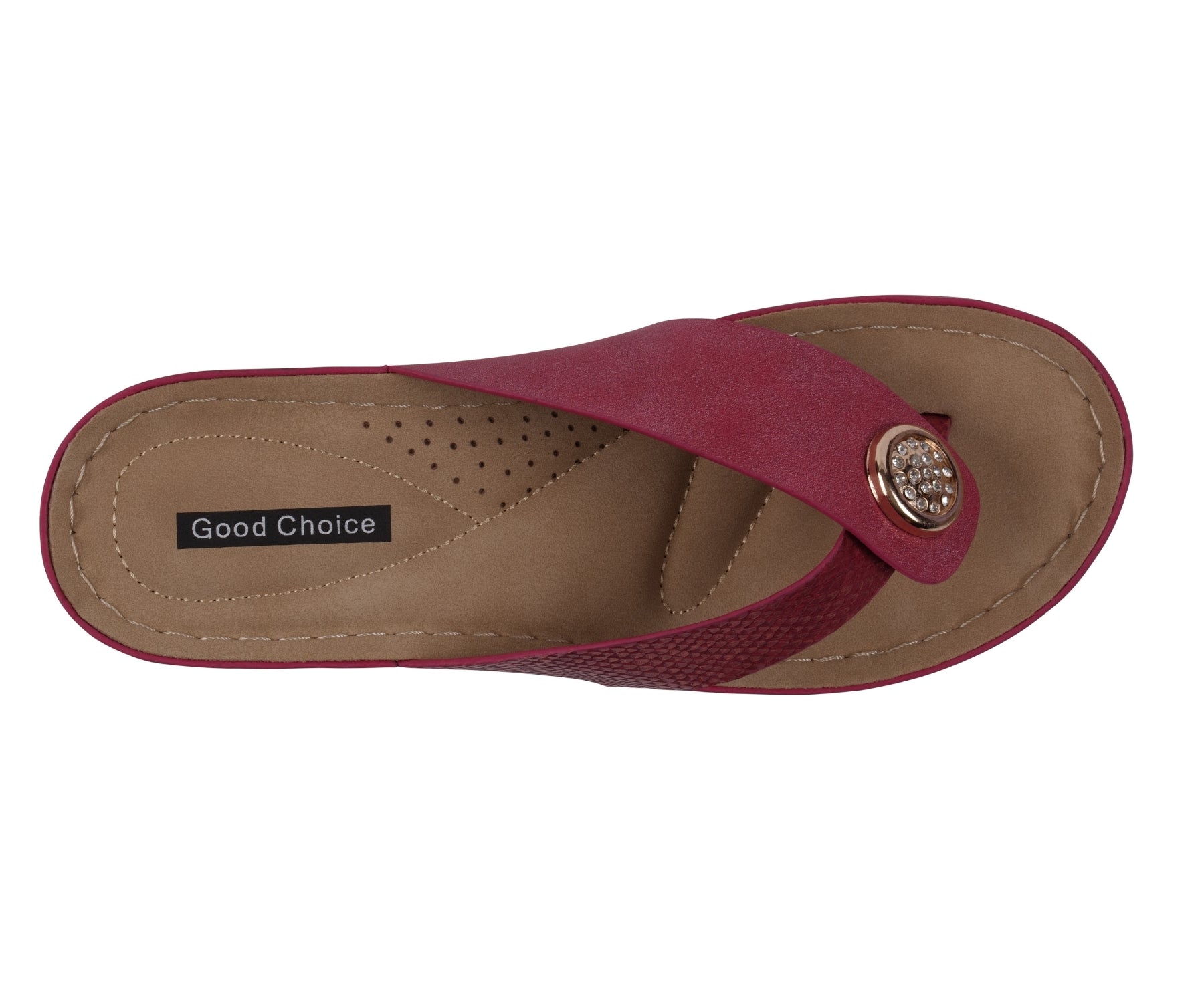 Women's Dafni Red Wedge Sandals Red view 3 (shoe) - daphne women's sandals, dafni sandals, women's dafn - shop at us.meeeshop