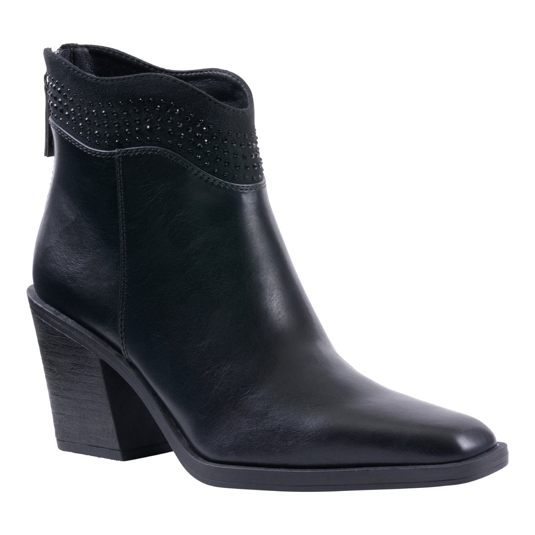 Women's Dawn Black Bootie Black (shoe) - women's dawn boots, women's dawn pointed toe heeled booties, w - shop at us.meeeshop