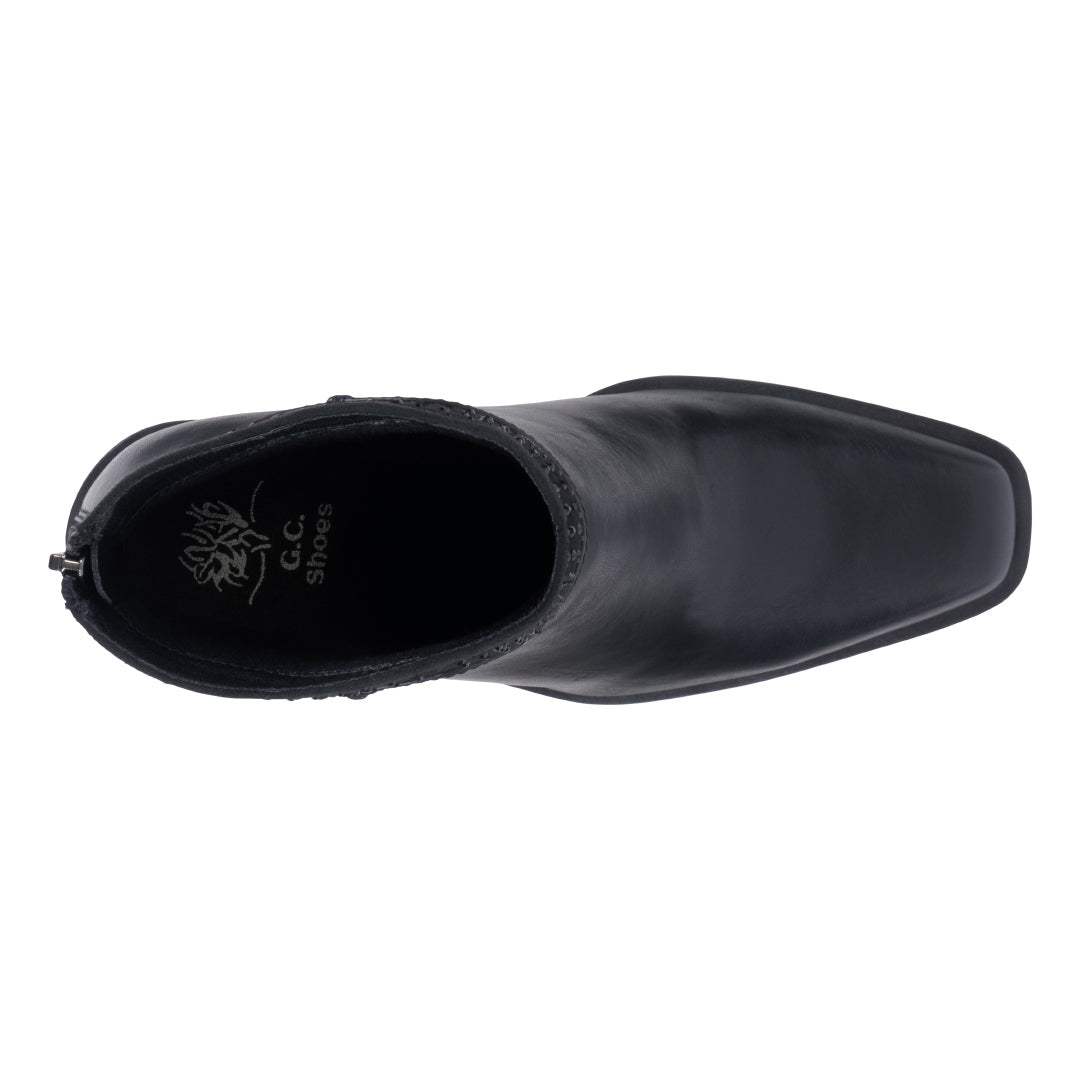 Women's Dawn Black Bootie Black view 5 (shoe) - women's dawn boots, women's dawn pointed toe heeled boo - shop at us.meeeshop