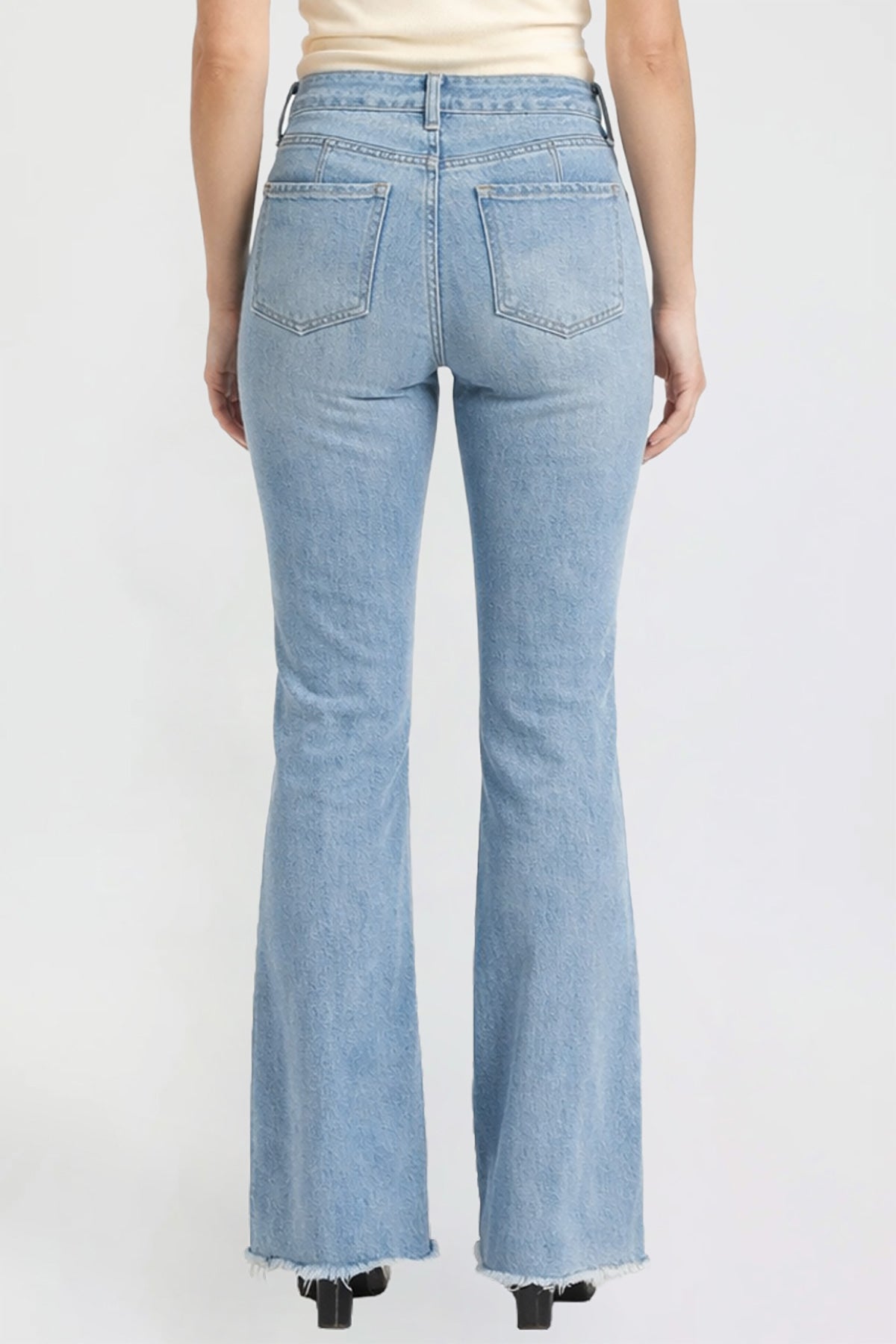 Women’s Double Yoke Bootcut Jeans in C Sky Blue view 4 - Women'S Double Jeans (bottom)