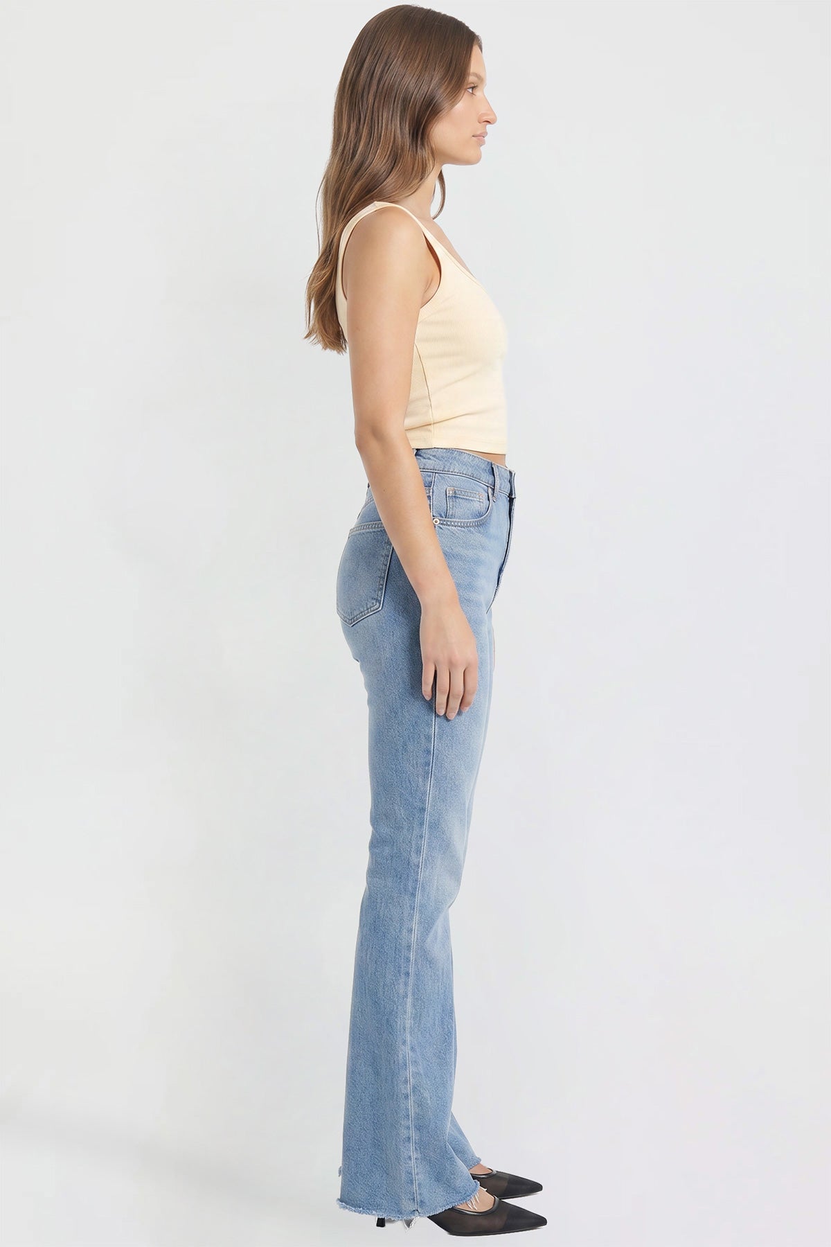Women’s Double Yoke Bootcut Jeans in C Sky Blue view 6 - Women'S Double Jeans (bottom)