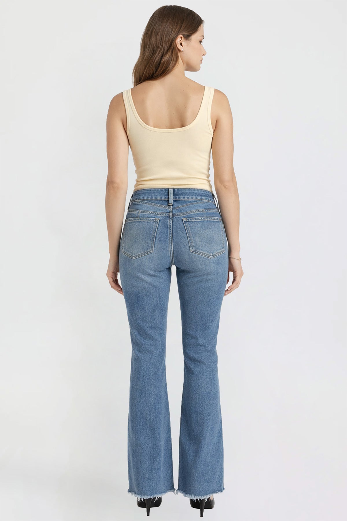Women’s Double Yoke Bootcut Jeans in M Medium Blue view 12 - Women'S Double Jeans (bottom)