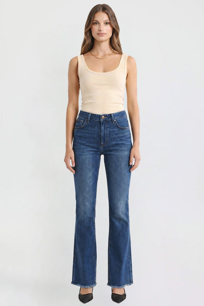 Women’s Double Yoke Bootcut Jeans in S Midnight Sky Blue view 15 - Women'S Double Jeans (bottom)