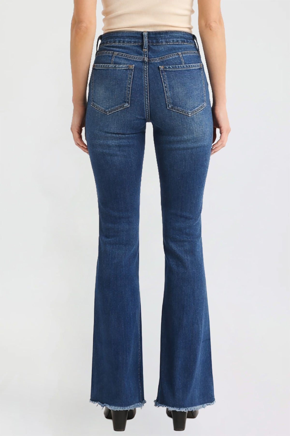 Women’s Double Yoke Bootcut Jeans in S Midnight Sky Blue view 18 - Women'S Double Jeans (bottom)